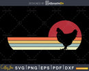 Farm Animals Chicken Retro Style svg cut cutting files