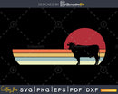 Farm Animals Cow vintage Retro Style cricut svg png craft