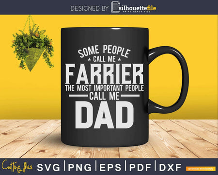 Farrier Fathers day Blacksmith Funny Svg Png Dxf Digital