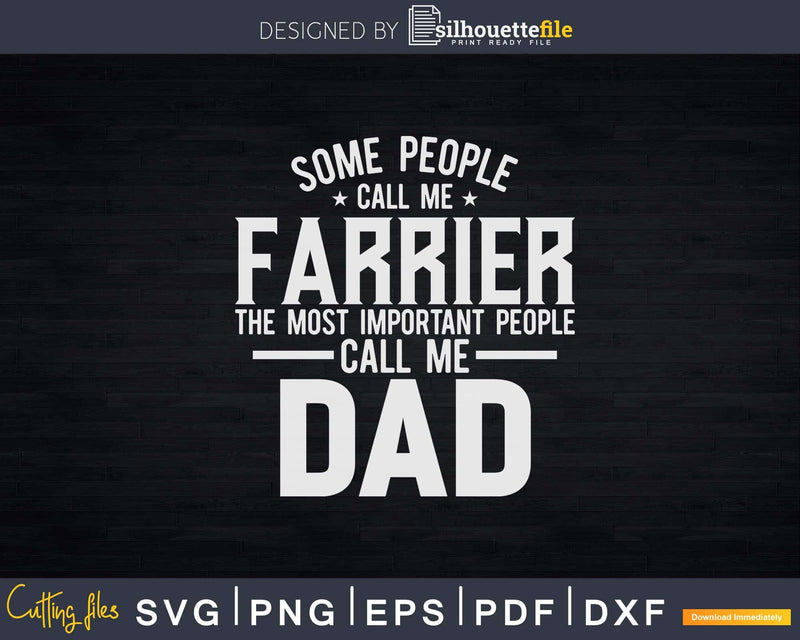 Farrier Fathers day Blacksmith Funny Svg Png Dxf Digital