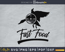 Fast Food silhouette SVG | PNG vector digital cutting files