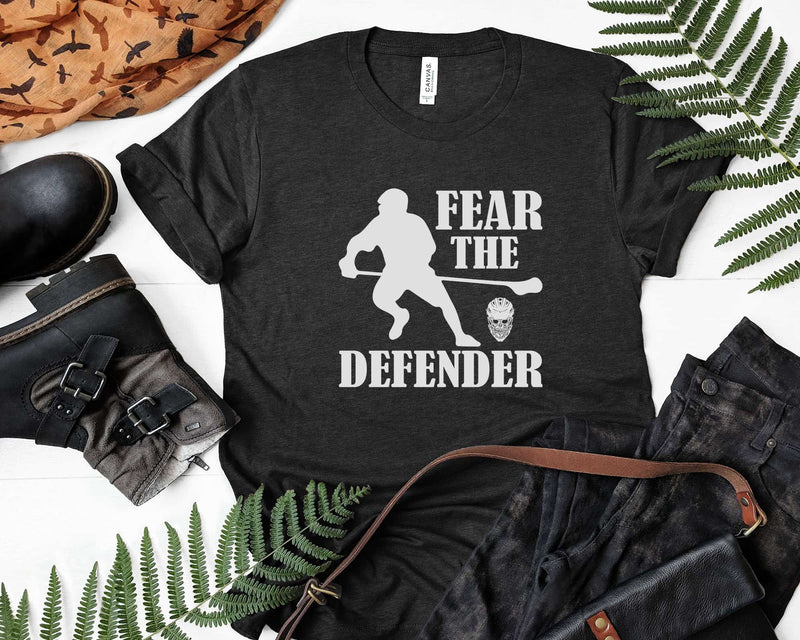 Fear the Defender Lacrosse Goalie Stick Svg Png Digital Cut