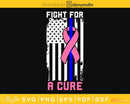 Fight For A Cure Police US Flag Breast Cancer Awareness