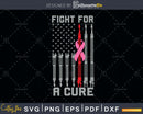 Fight For A Cure Welder US Flag Breast Cancer Awareness svg