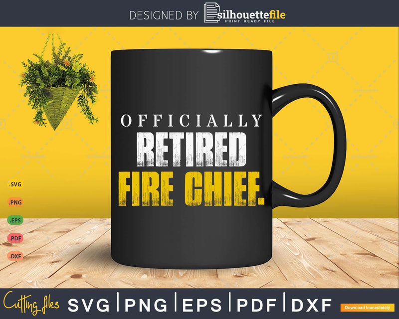 Retirement Gift for Fire Chiefs Officially Retired Chief