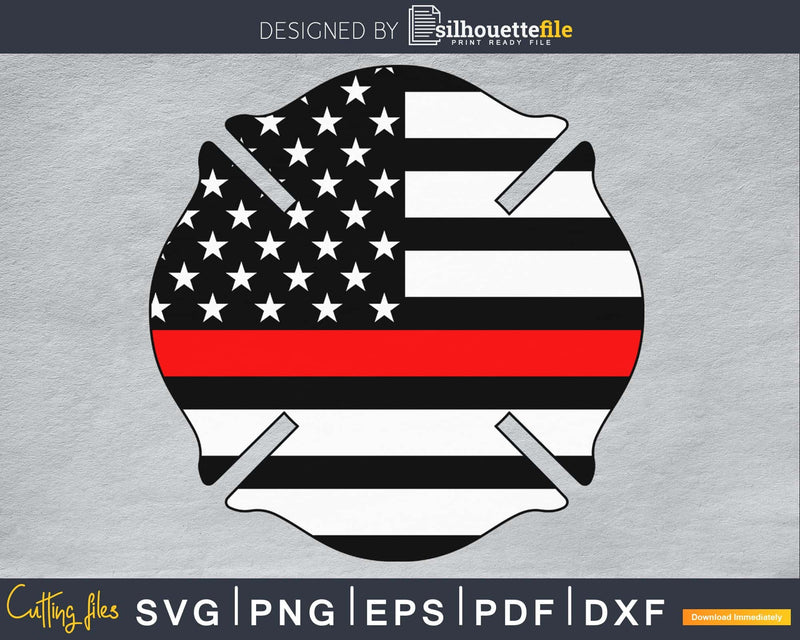 Fire Dept Badge USA flag Firefighter Dad Fireman Wife Svg