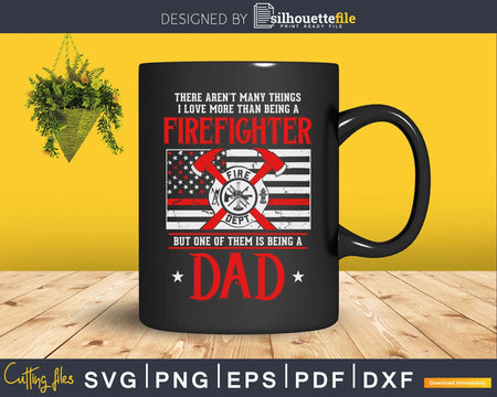 Firefighter Dad & Son T Shirt Daddy Father’s Day