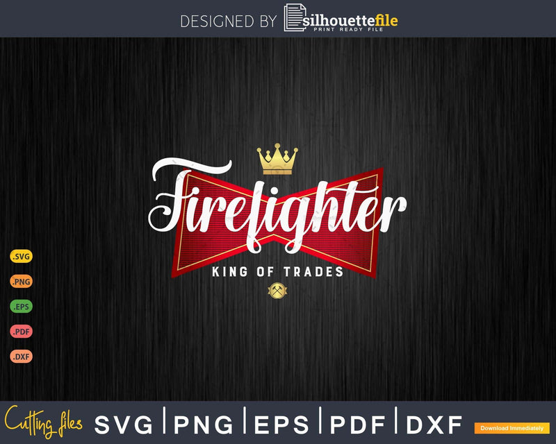 Firefighter King of Trades in a parody Funny Fireman
