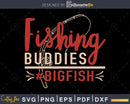 Fishing Buddies BigFish & Lil’ Fish svg design printable