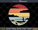 Fishing Cricut svg cutting Retro Style design file