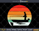 Fishing Retro Style svg png dxf cut design files