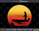 Fishing Retro vintage Style Fisherman cricut digital svg