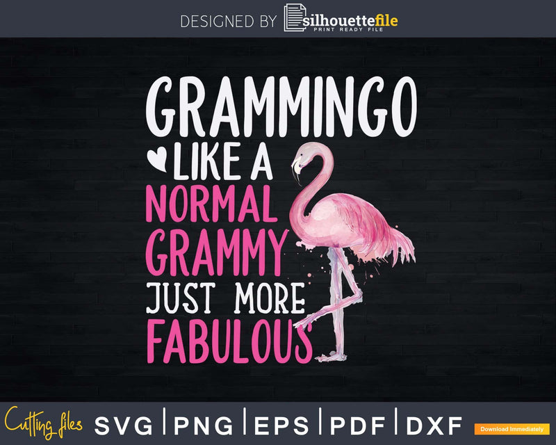 Flamingo Grammingo Like A Normal Grammy Gifts Funny Grandma
