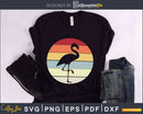 Flamingo Retro Style craft cut svg png digital cutting file