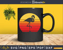 Flamingo Retro vintage Style cricut cut svg png dxf cutting