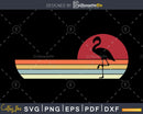Flamingo Retro vintage Style cricut cut svg png silhouette