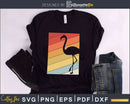 Flamingo Retro vintage Style cut svg png design cutting