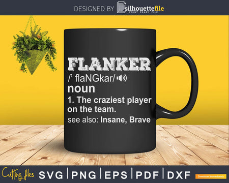 Flanker Position Rugby Player Football Wide Receiver Svg