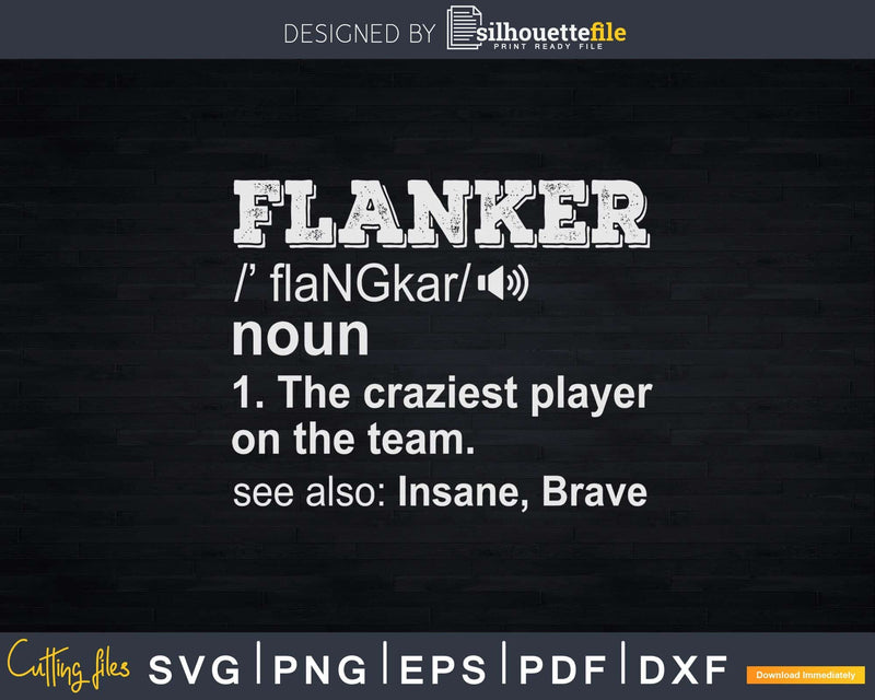 Flanker Position Rugby Player Football Wide Receiver Svg