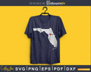 Florida FL Home Heart Native Map svg cutting cut digital