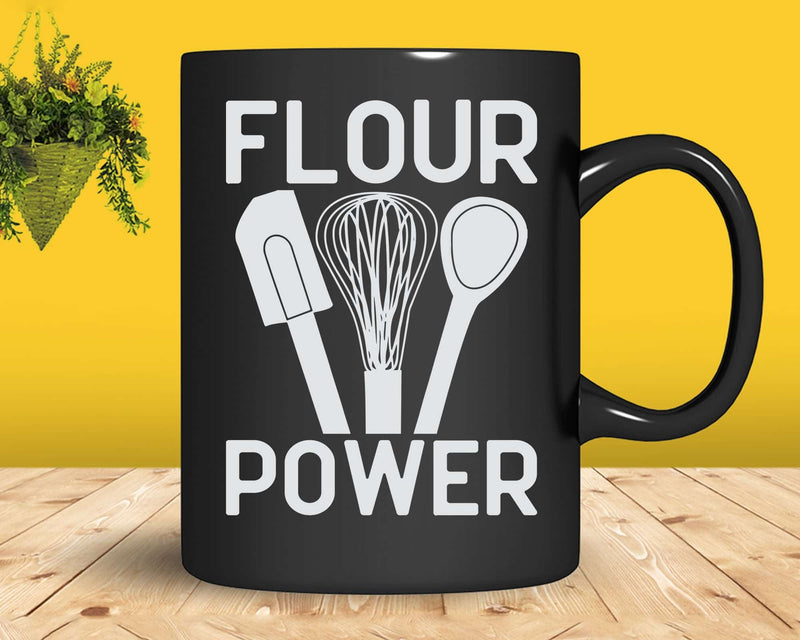 Flour Power Baking Cooking Bread Making Chefs Svg Png