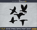 Flying Duck silhouette Vector at Get Drawings svg files