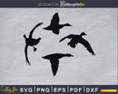 Flying Duck silhouette Vector at Get Drawings svg png