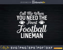 Football Lineman Call Offensive Defensive Player Svg Dxf