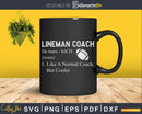 Football Lineman Coach Definition Svg Dxf Cut Files