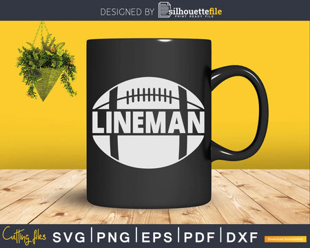 Football Lineman - Defensive or Offensive Line Svg Dxf Cut