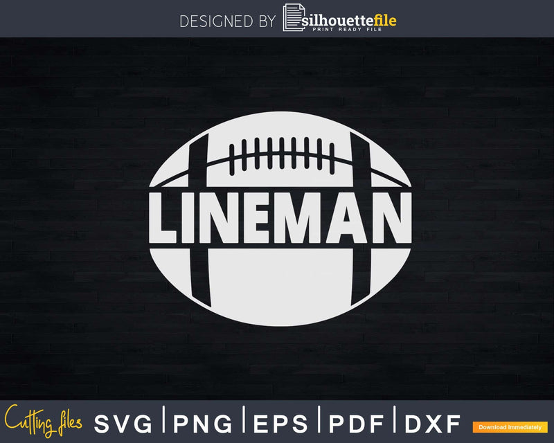 Football Lineman - Defensive or Offensive Line Svg Dxf Cut