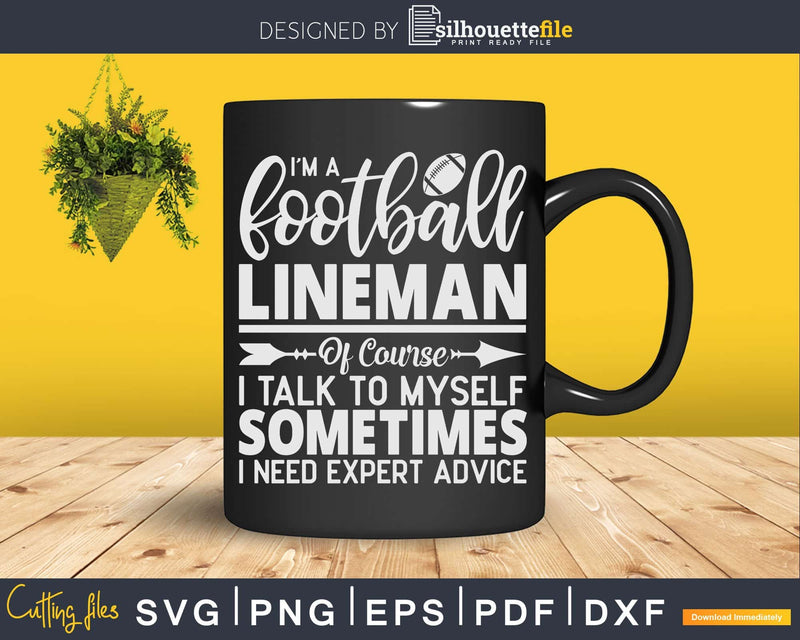 Football Lineman Expert Offensive Defensive Player Svg Dxf