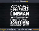 Football Lineman Expert Offensive Defensive Player Svg Dxf