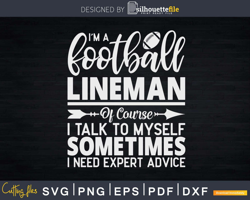 Football Lineman Expert Offensive Defensive Player Svg Dxf