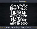 Football Lineman Idea Offensive Player Svg Dxf Cricut Files