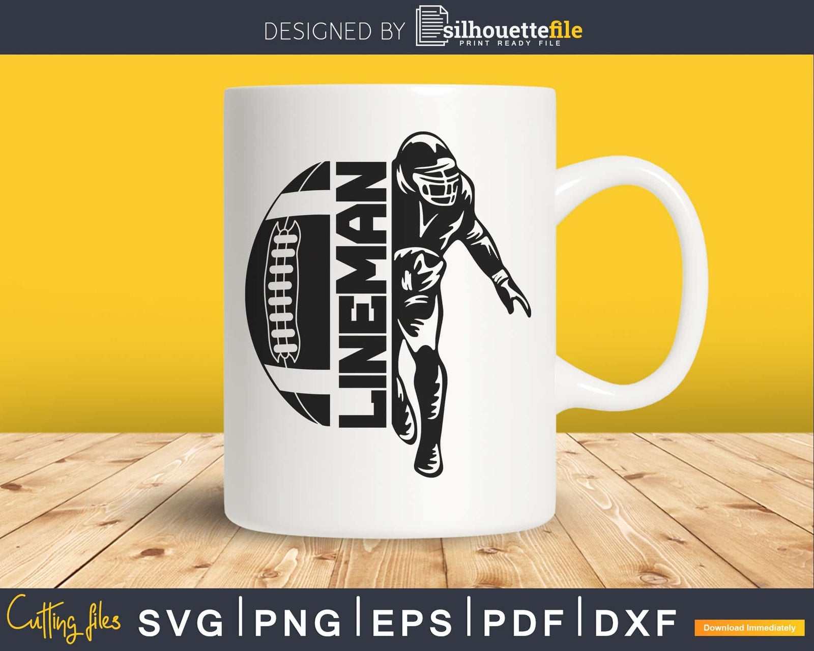 Football Lineman Offensive Defensive Line svg png dxf cricut ...