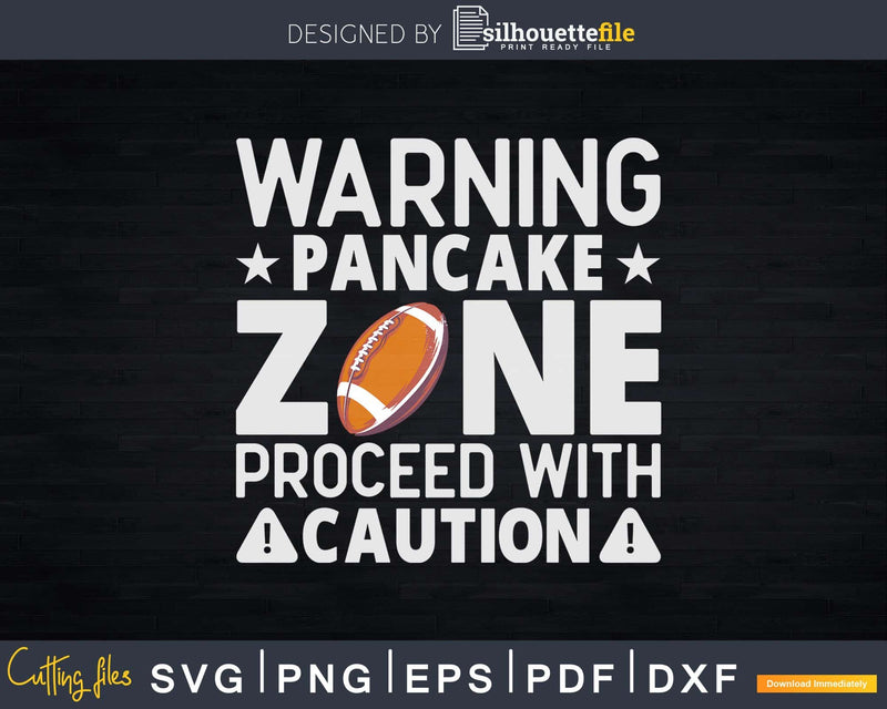 Football Lineman Pancake Offensive Defensive Svg Dxf Cut