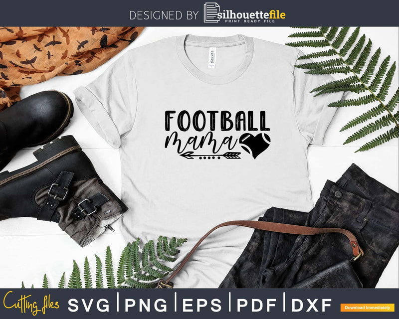 Football Mama svg craft Cricut Silhouette Cut Files