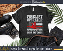 Forklift Operator The Thin Line American Flag Svg Png