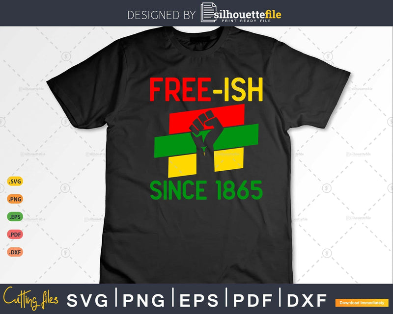 Free-ish since 1865 Svg Juneteenth Emancipation Day Png