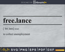 Freelance definition svg printable file