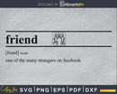 Friend definition svg printable file