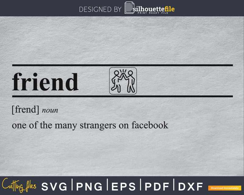 Friend definition svg printable file