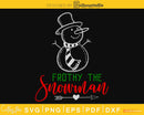 Frothy the snowman svg design cricut craft cut printable
