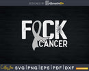 Fuck Cancer Brain Awareness Ribbon Svg Designs Cut Files