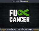 Fuck Cancer Liver Awareness Ribbon Svg Designs Cut Files