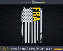 Fugitive Recovery Agent FRA Vintage USA Flag Svg Dxf Design