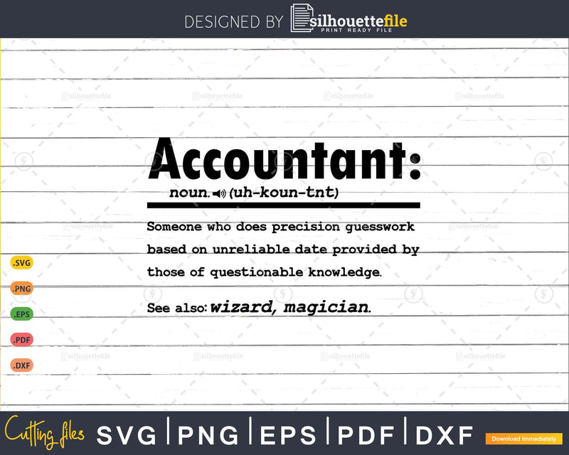 Funny Accountant Definition Graduation Gift