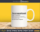 Funny Accountant Dictionary Definition Svg Png Cricut Files