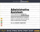 Funny Administrative Assistant Definition Graduation Gift